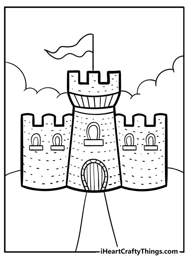 Castle Coloring Pages (100% Free Printables)