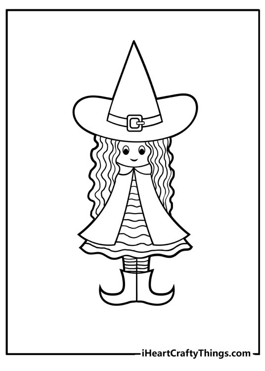 Witch Coloring Pages (34 Free New Printables For Kids)