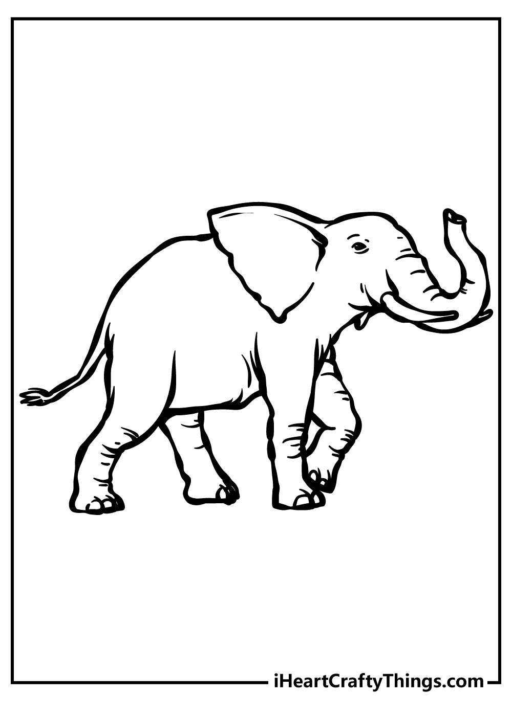 Elephant Coloring Pages (100% Free Printables)