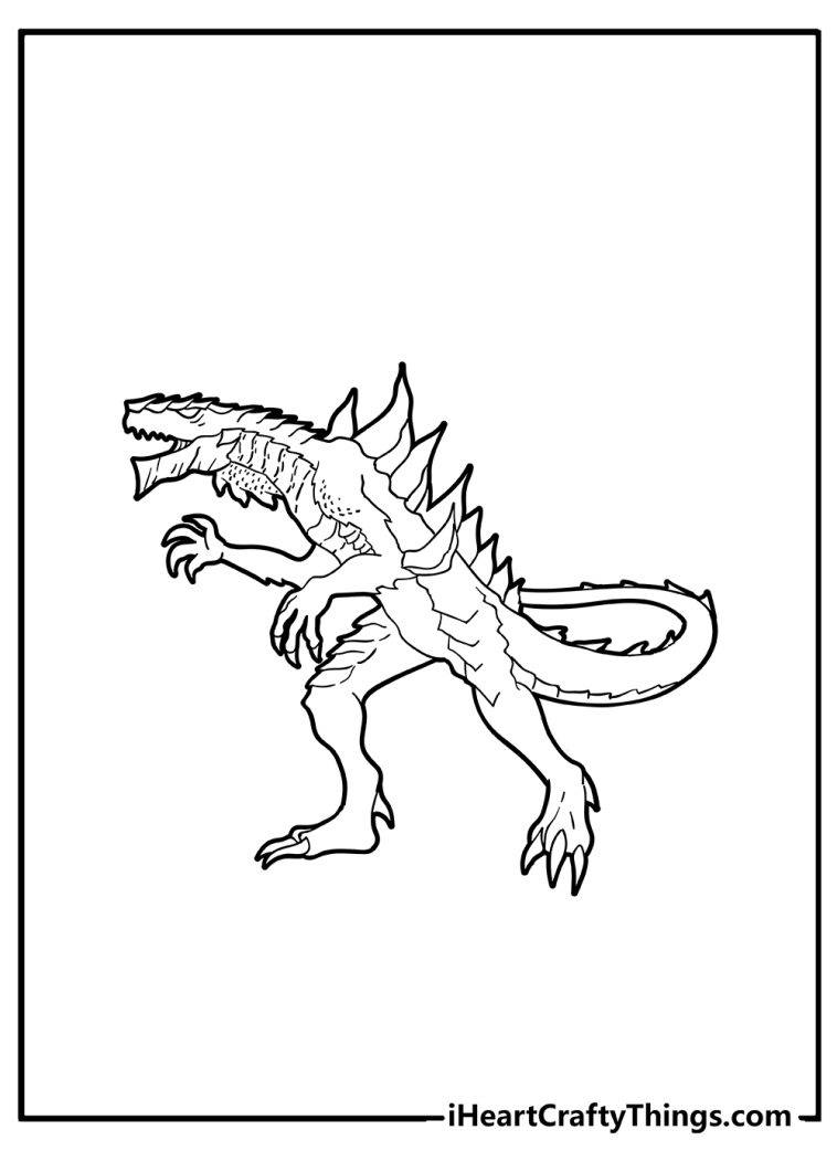 Zilla Coloring Pages: Zilla Vs. Zetton Coloring Page