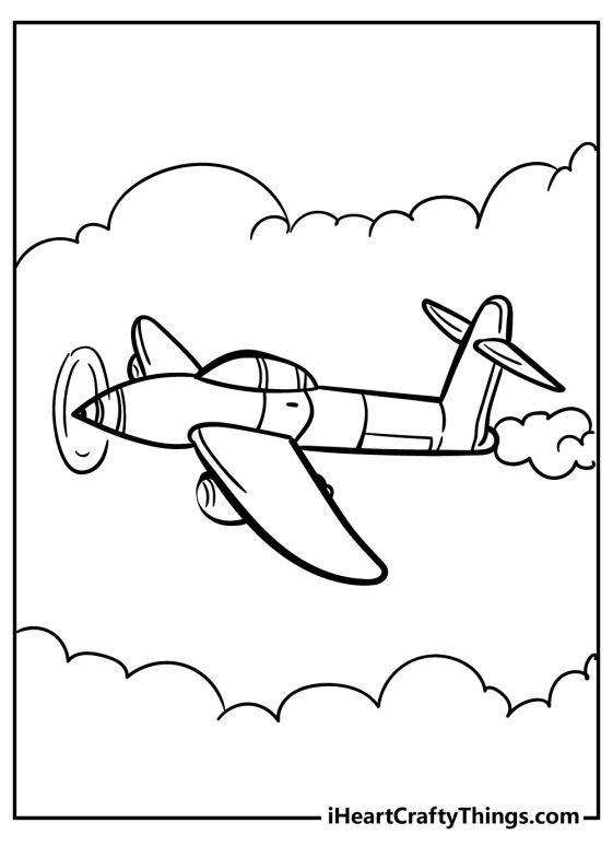 Airplane Coloring Pages (100% Free Printables)