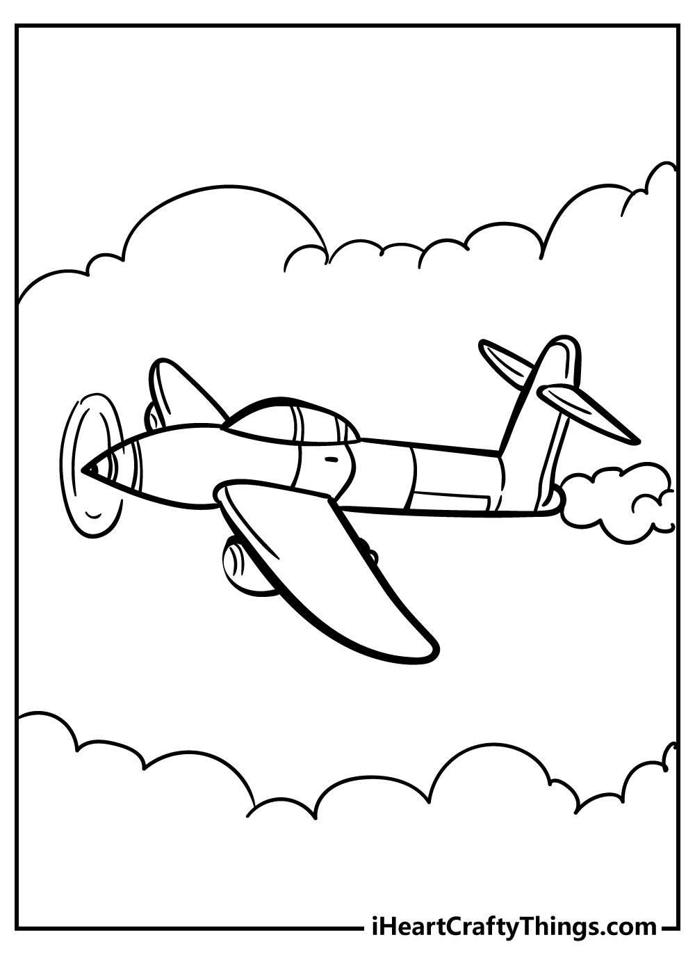 coloring pages for kids airplanes