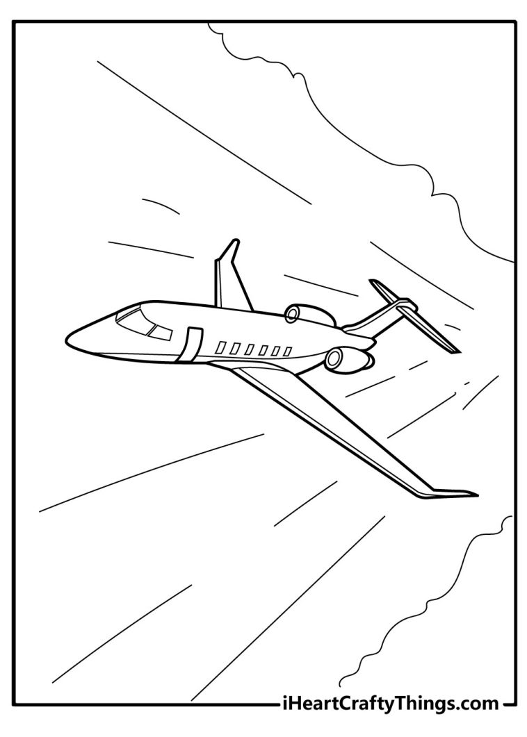 Airplane Coloring Pages free printable