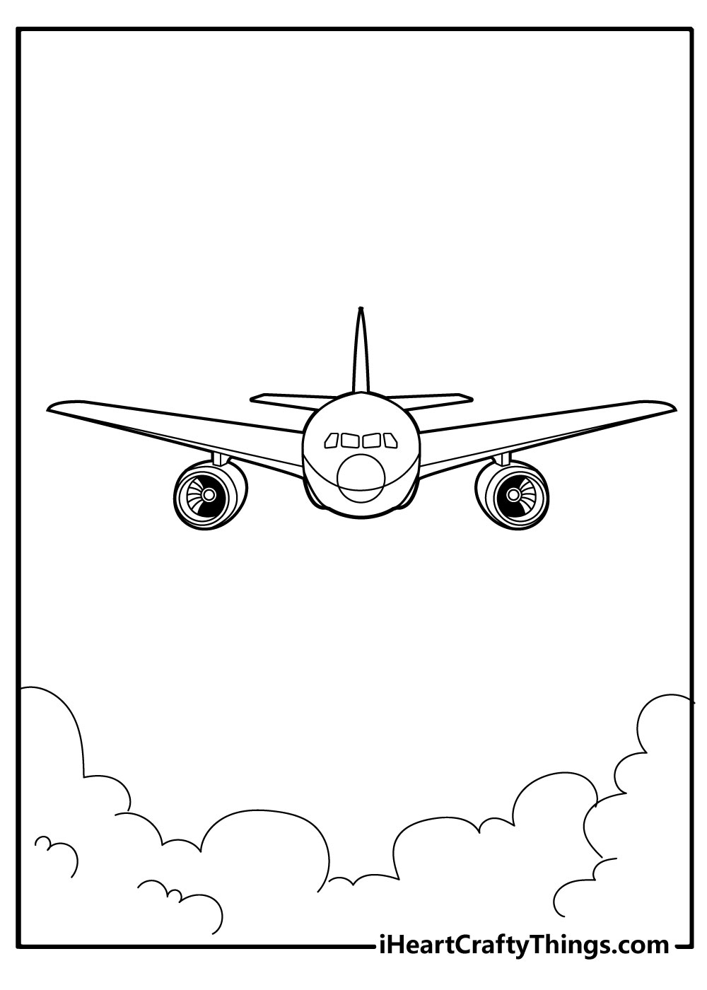 airplane coloring pages for toddlers