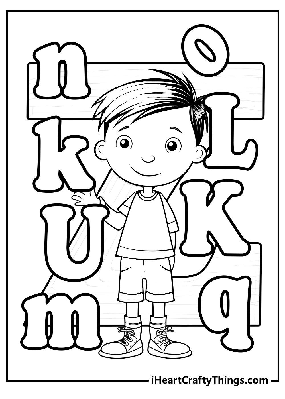 alphabet coloring pages for kids