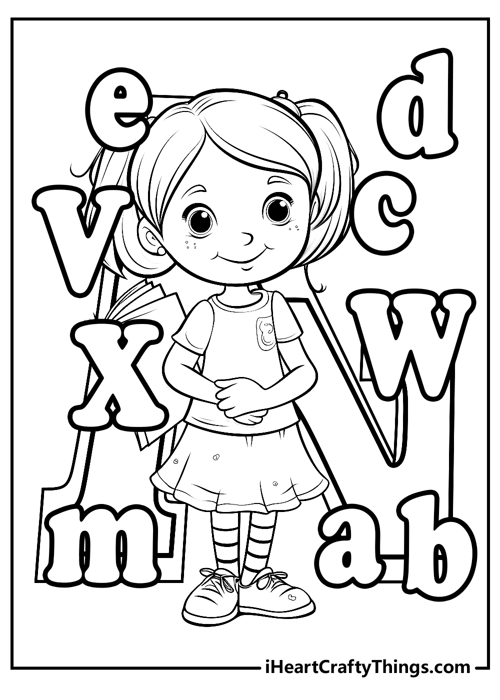 new alphabet coloring pages