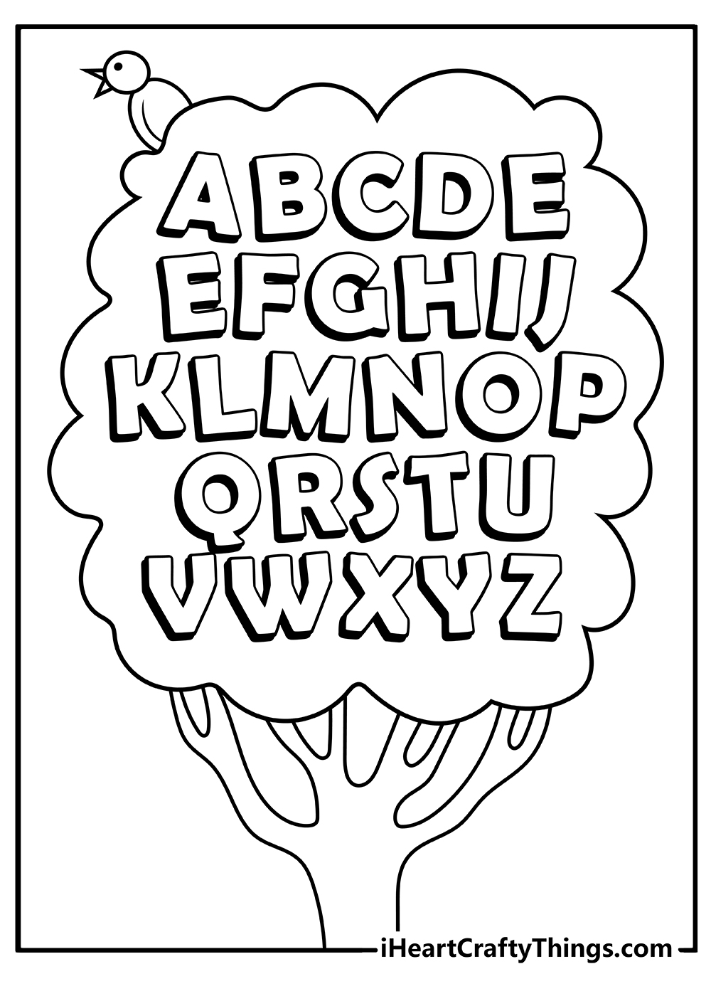 Free Alphabet Coloring Pages For Kids