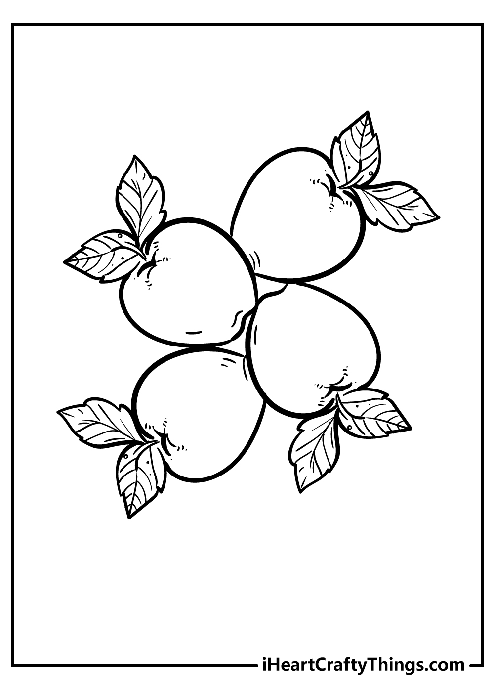 Apple Coloring Pages free pdf for adults