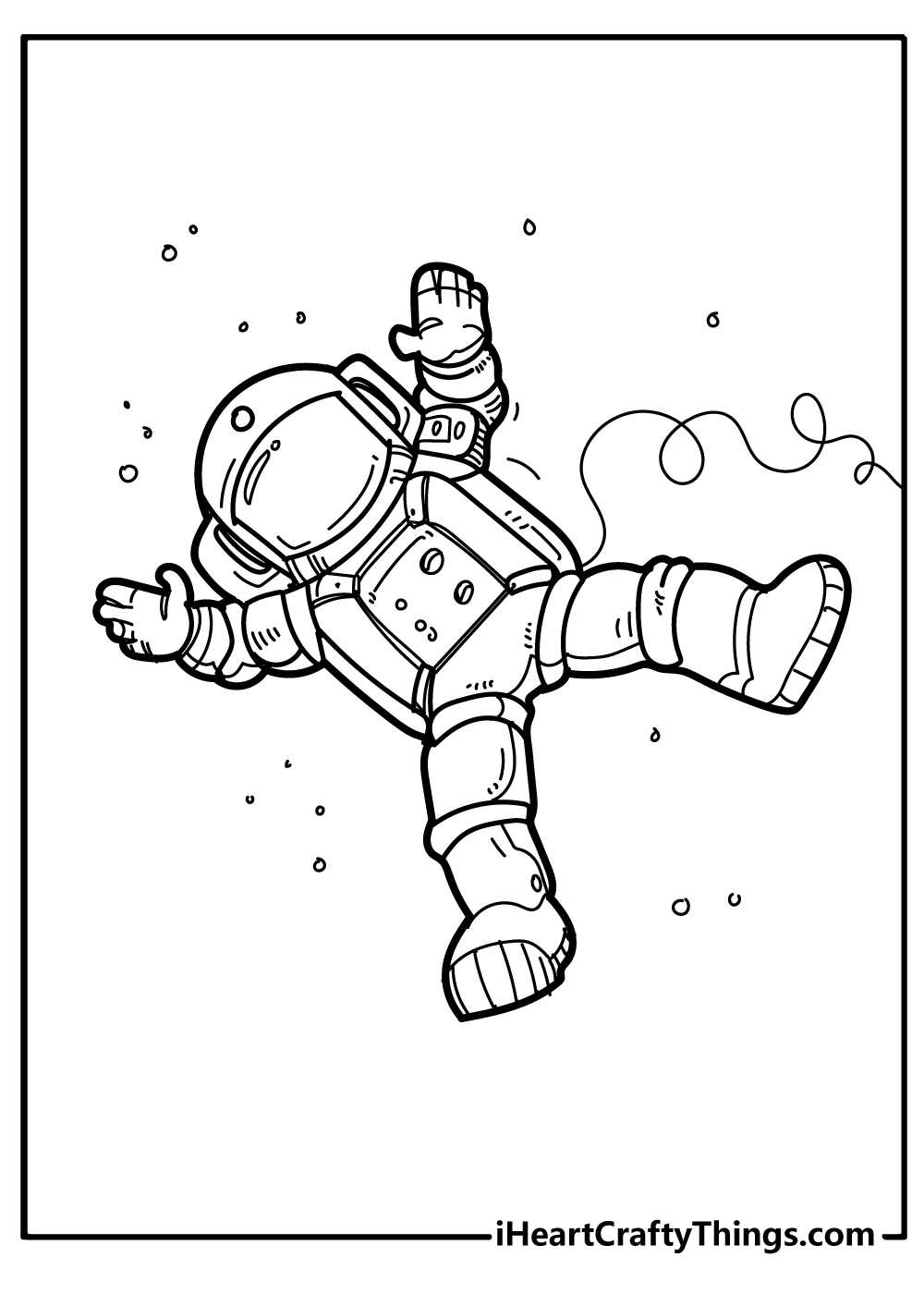Astronaut Coloring Pages for adults free printable