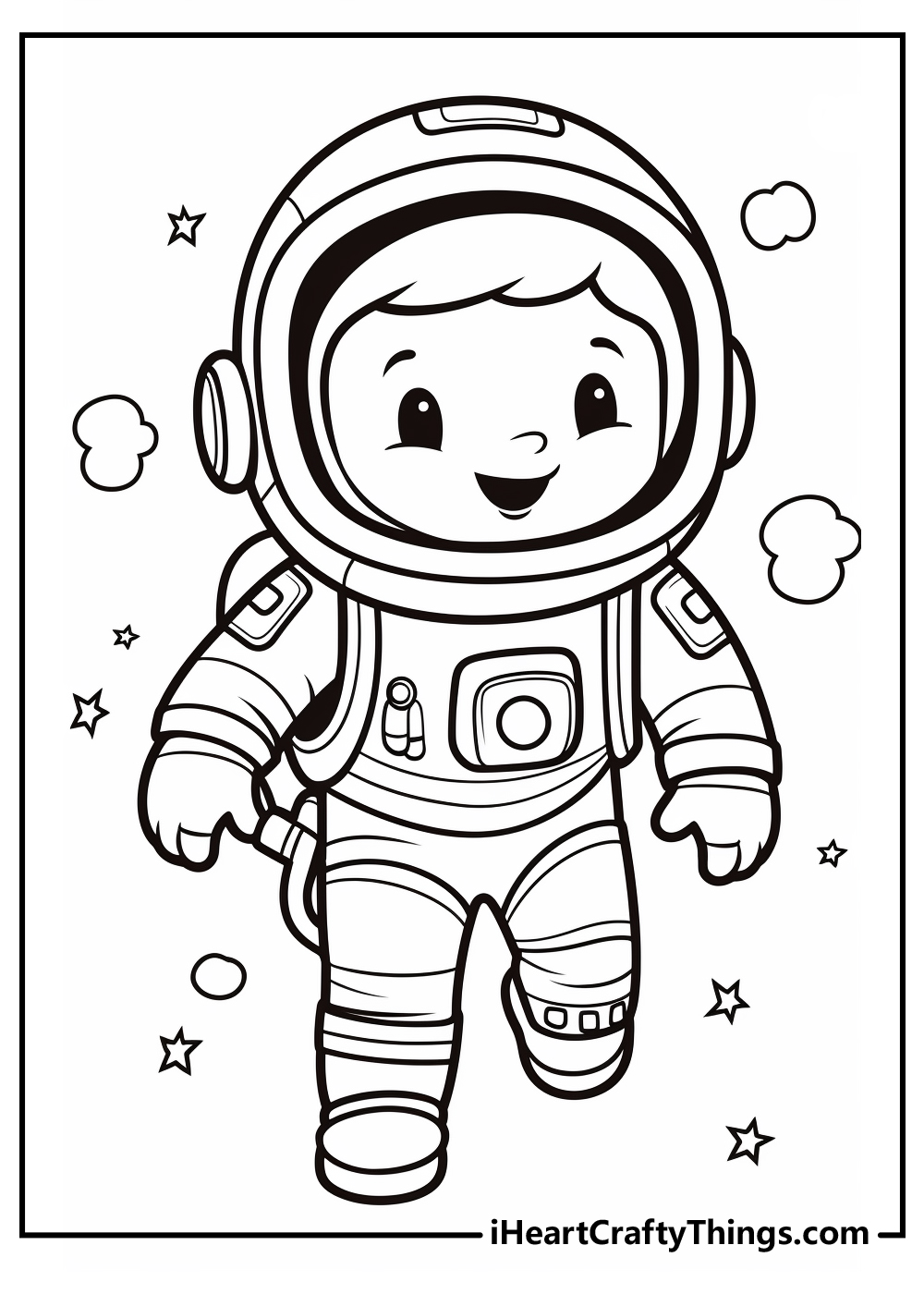astronaut coloring printable