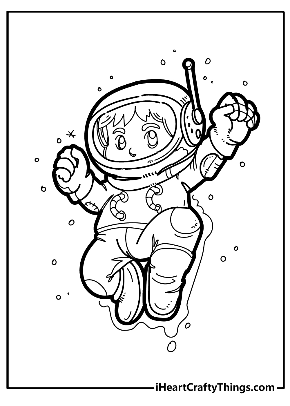 Astronaut Coloring Pages free pdf download