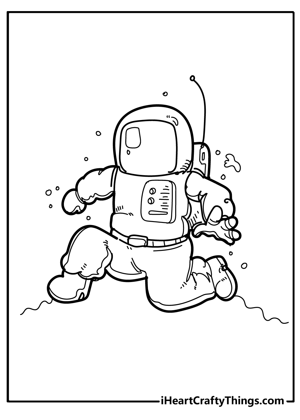 Astronaut Coloring Book free printable