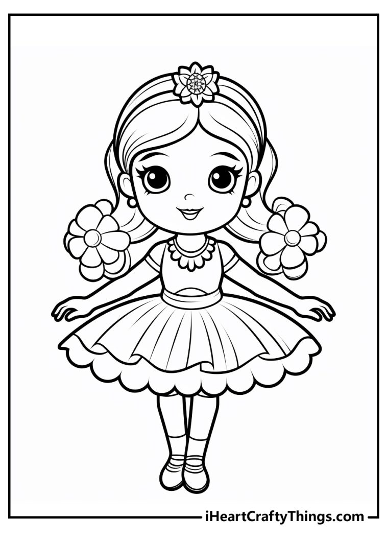 Ballerina Coloring Pages (100% Free Printables)