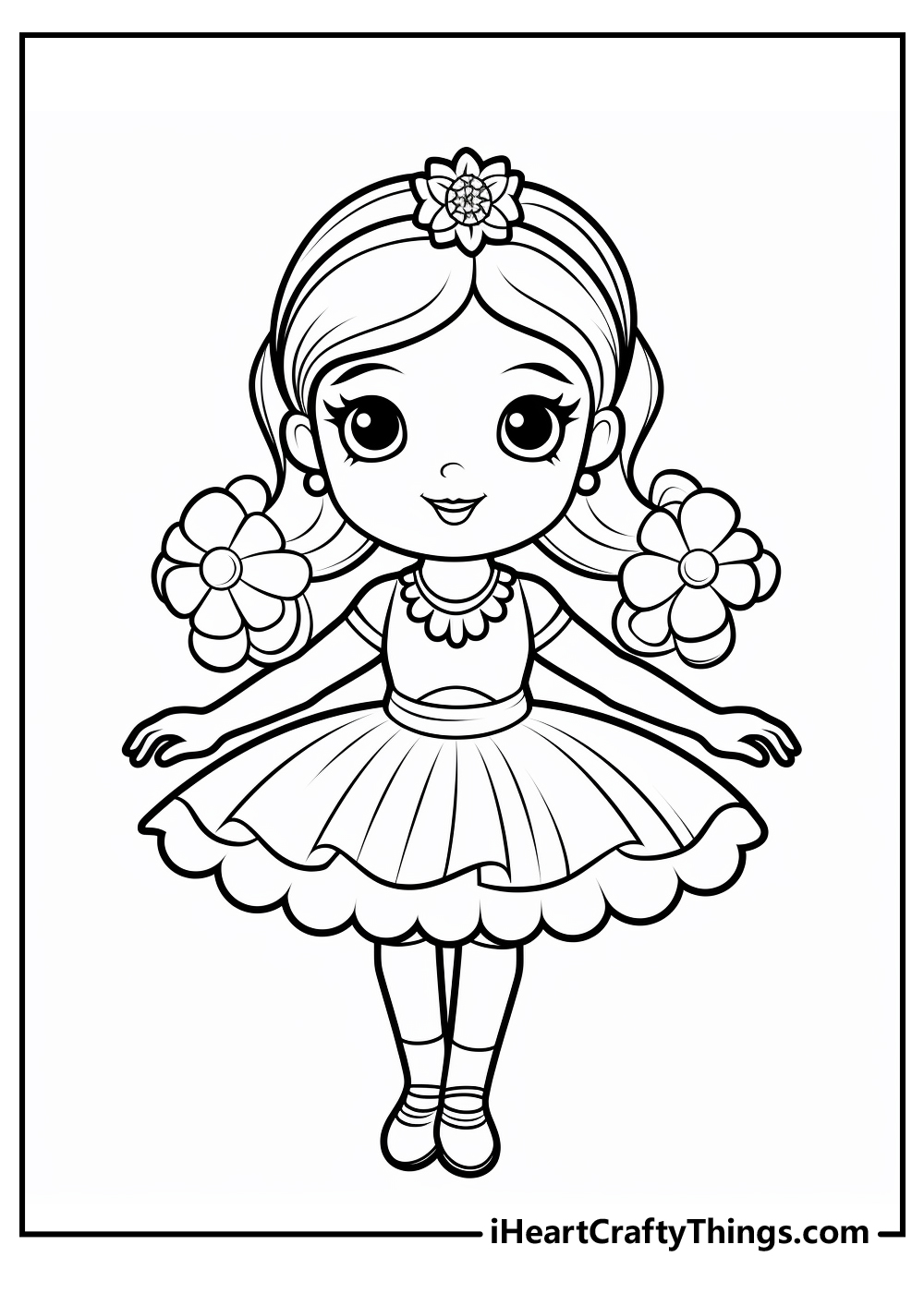 new ballerina coloring pages for kids