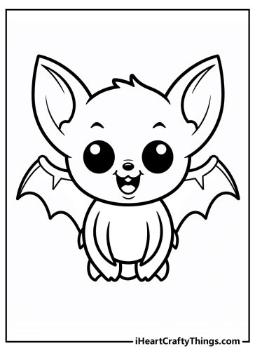 Bat Coloring Pages (100% Free Printables)
