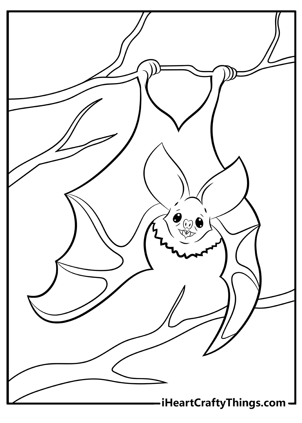 vampire Bat Coloring Pages free printable