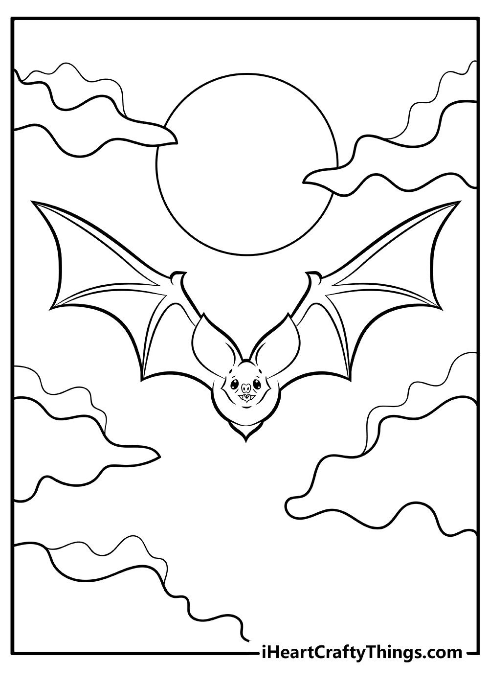 halloween bats printable coloring pages