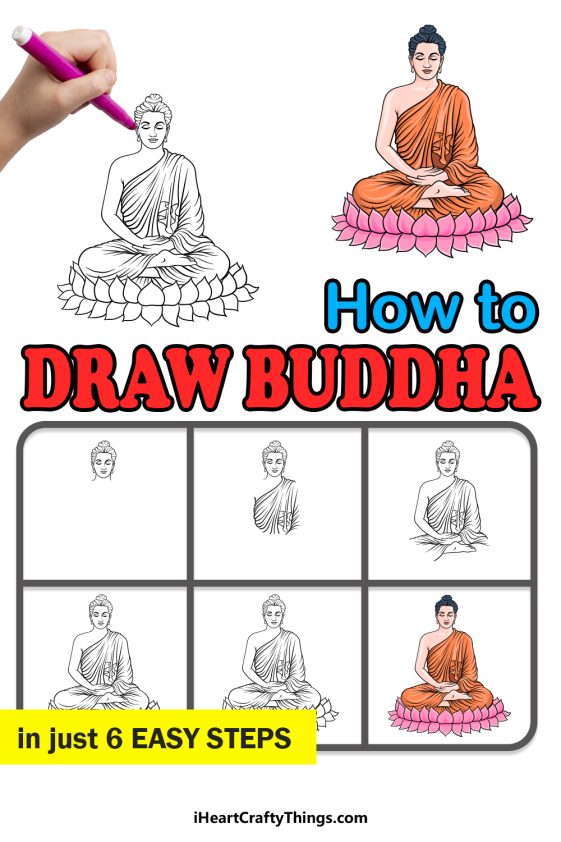 Buddha Drawing How To Draw Buddha Step By Step 