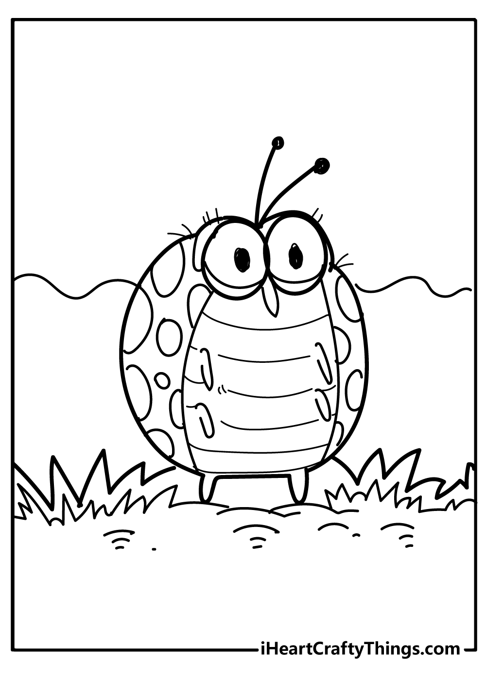 Bug Coloring Sheet for children free download