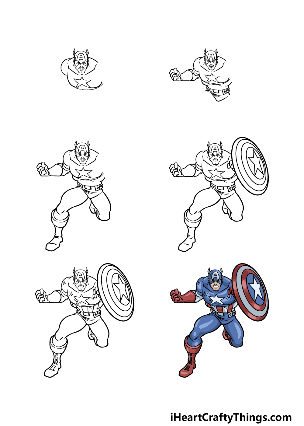 Captain America Clipart Draw In Color - Avengers Ultron Revolution Captain  America - Free Transparent PNG Clipart Images Download