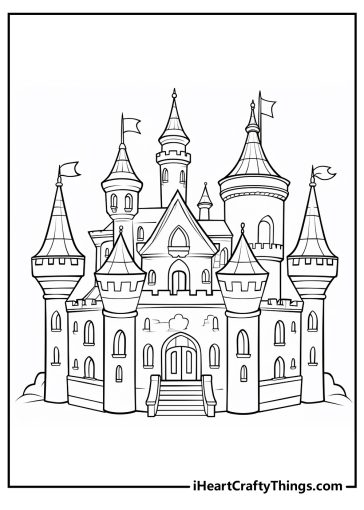 Castle Coloring Pages (100% Free Printables)