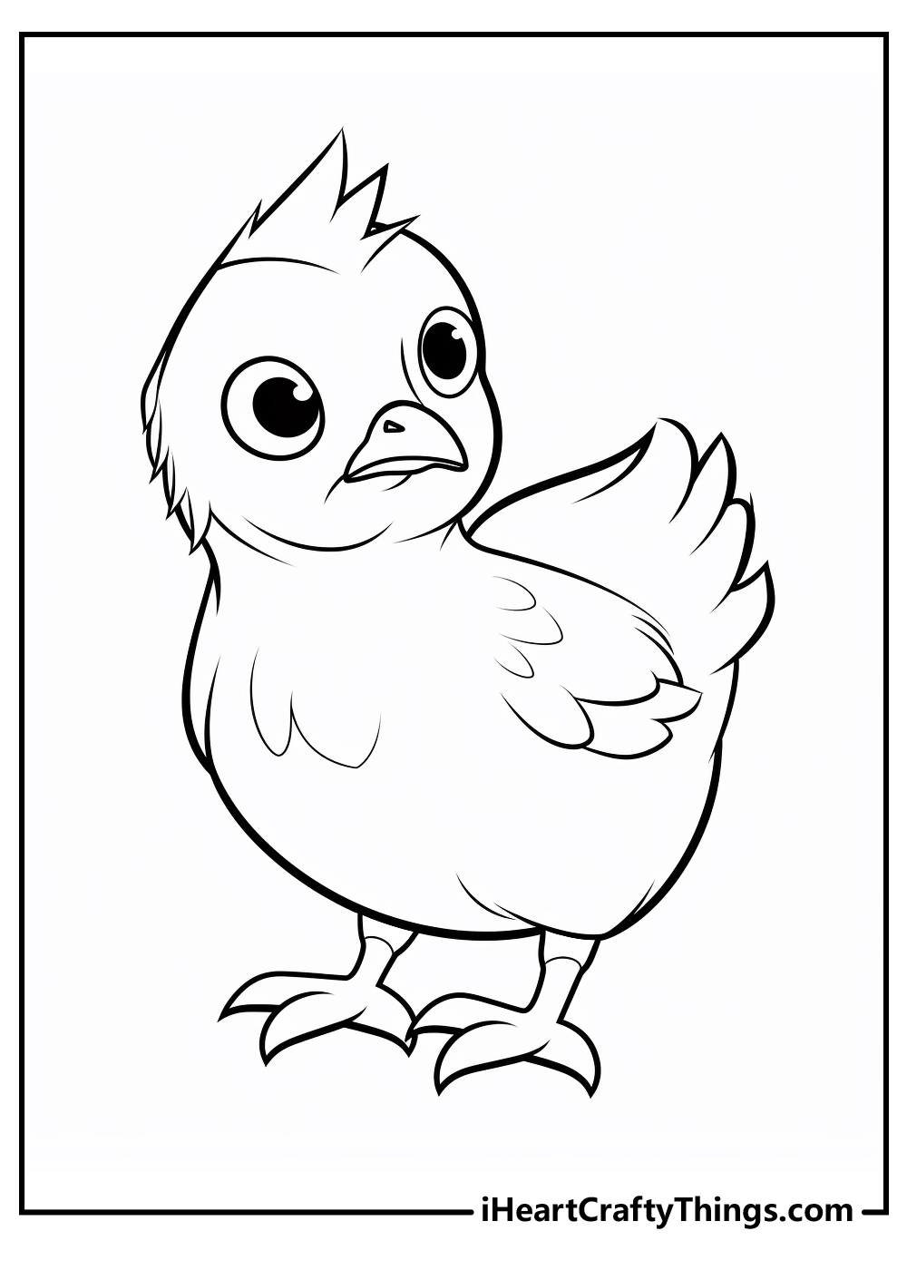 chicken coloring pages for kids