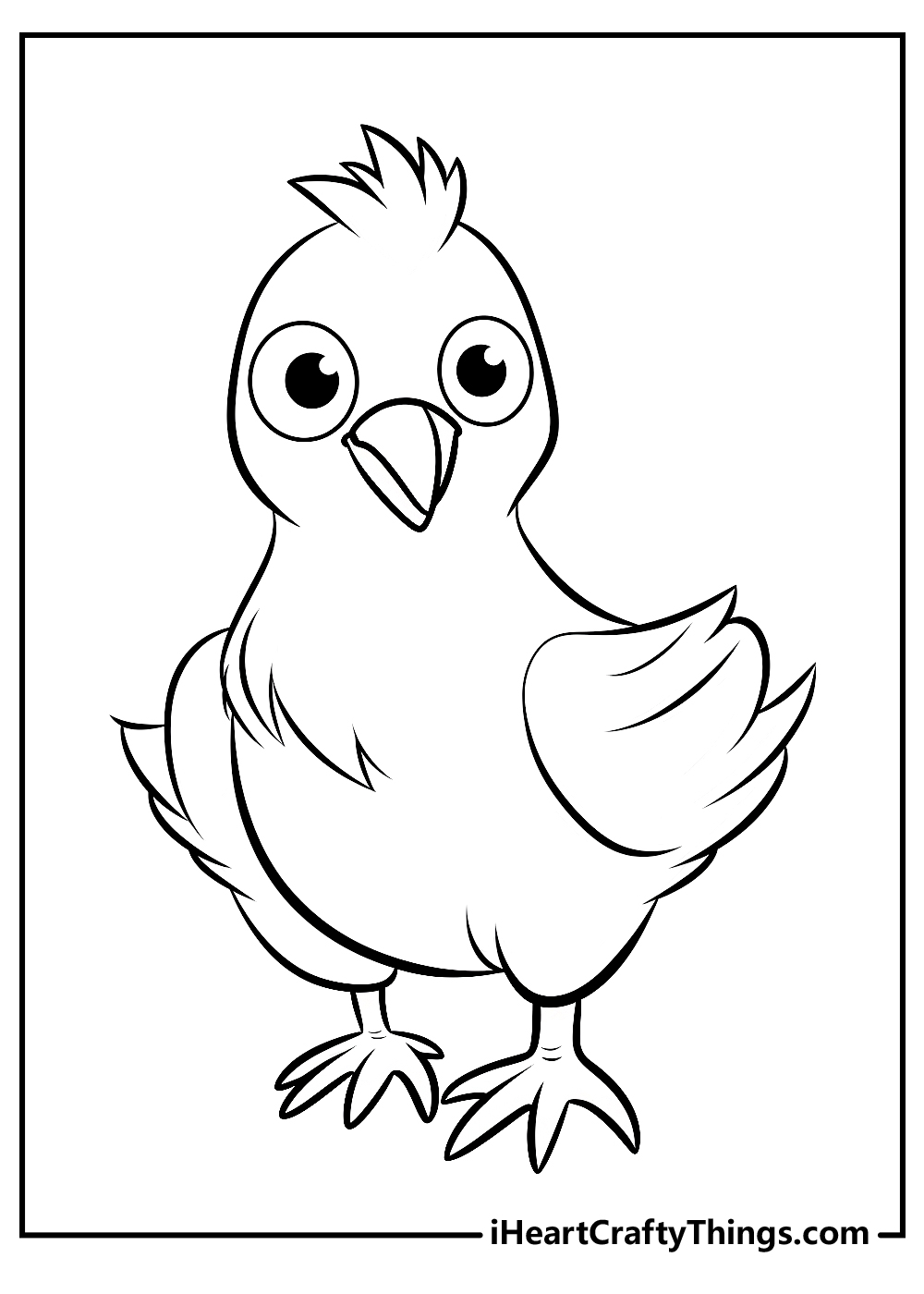 original chicken coloring pages