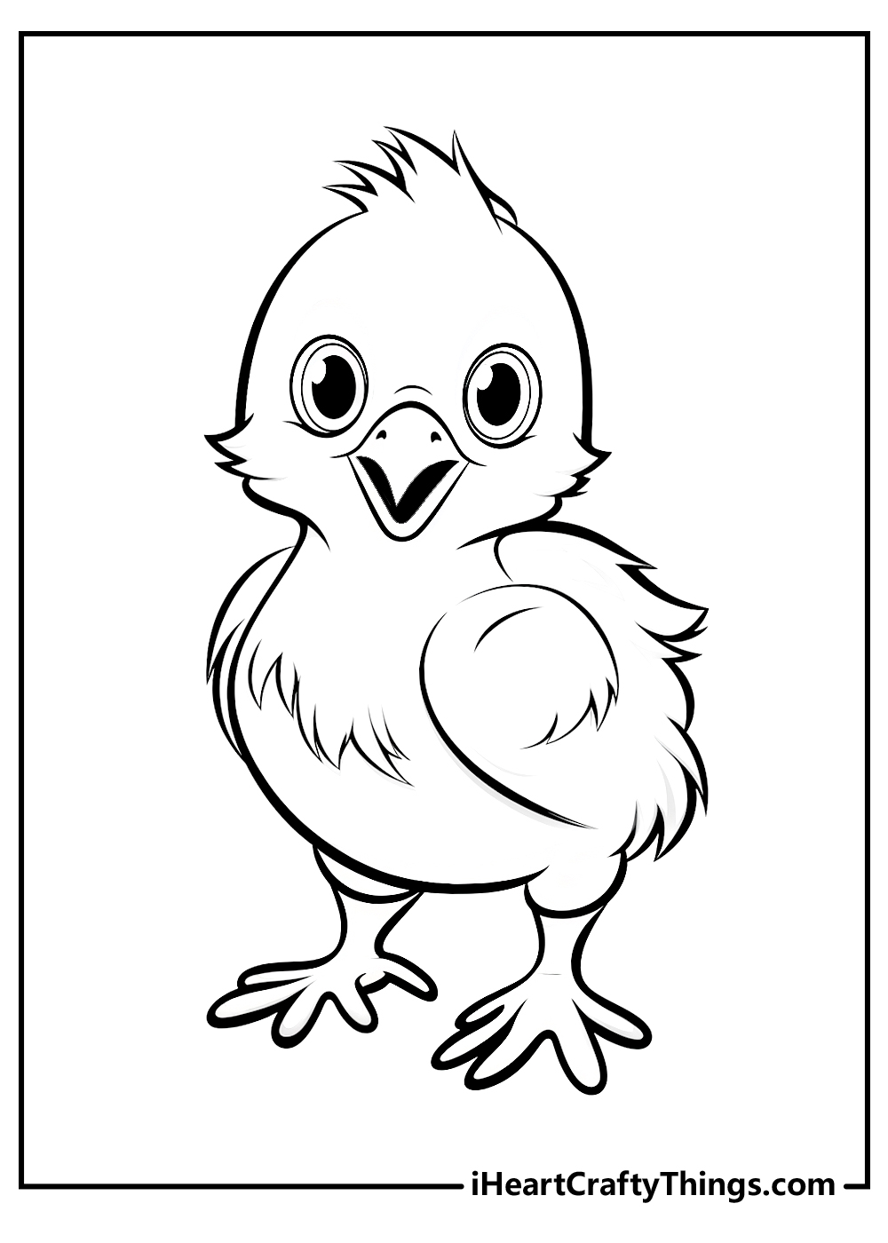 chicken coloring sheet free download
