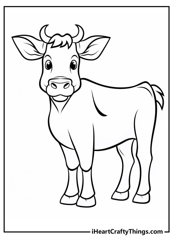 Cow Coloring Pages (100% Free Printables)