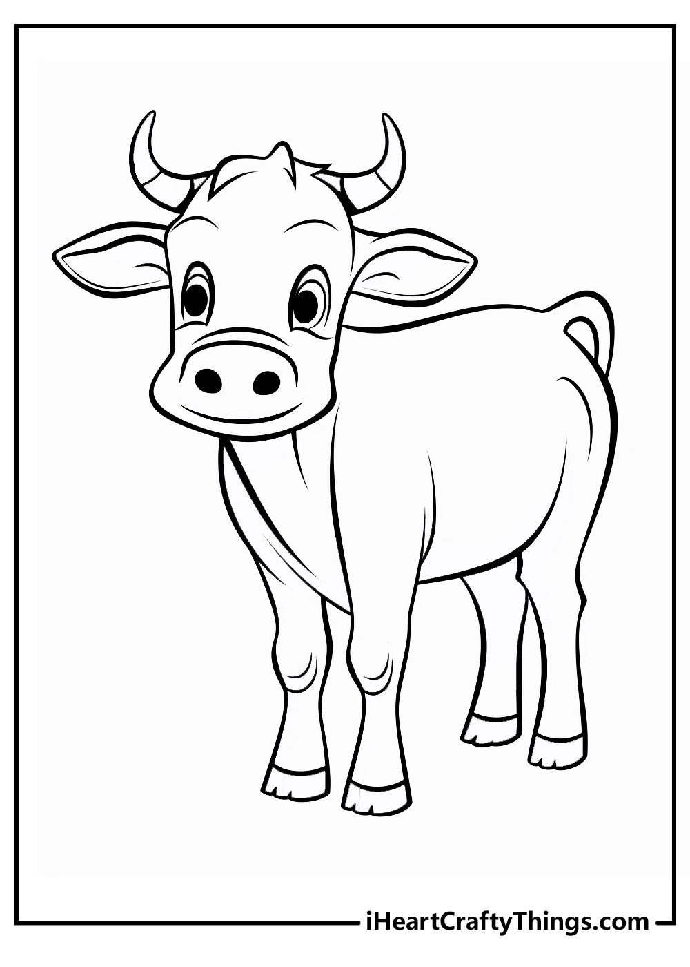 new cow coloring pages