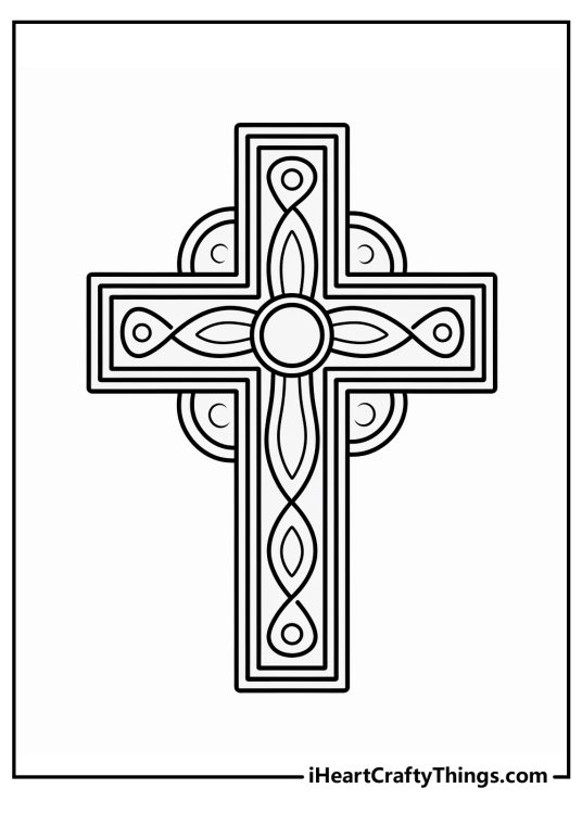 15 Free Cross Coloring Pages (Detailed PDF Printables)