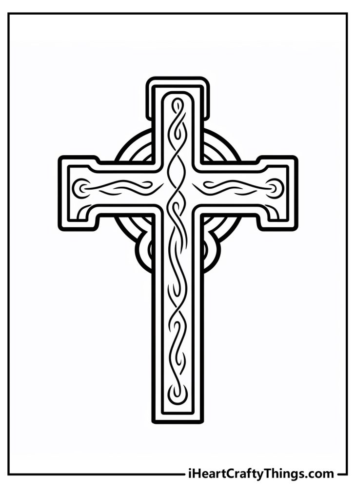 15 Free Cross Coloring Pages (Detailed PDF Printables)