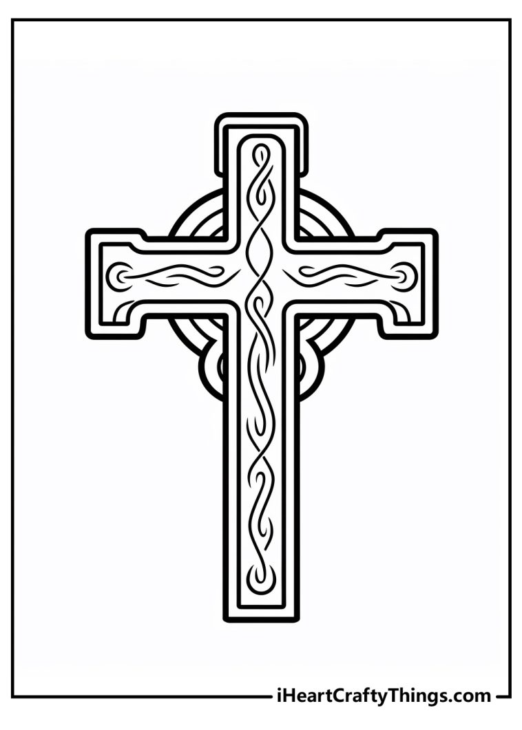 15 Free Cross Coloring Pages (Detailed PDF Printables)