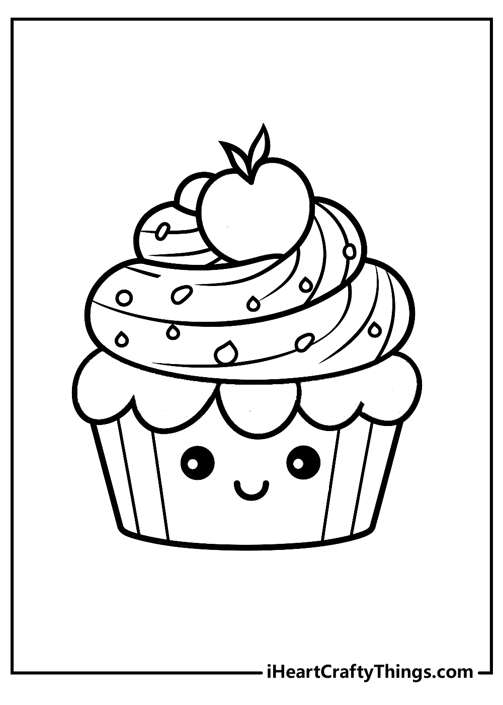 original cupcake coloring pages 