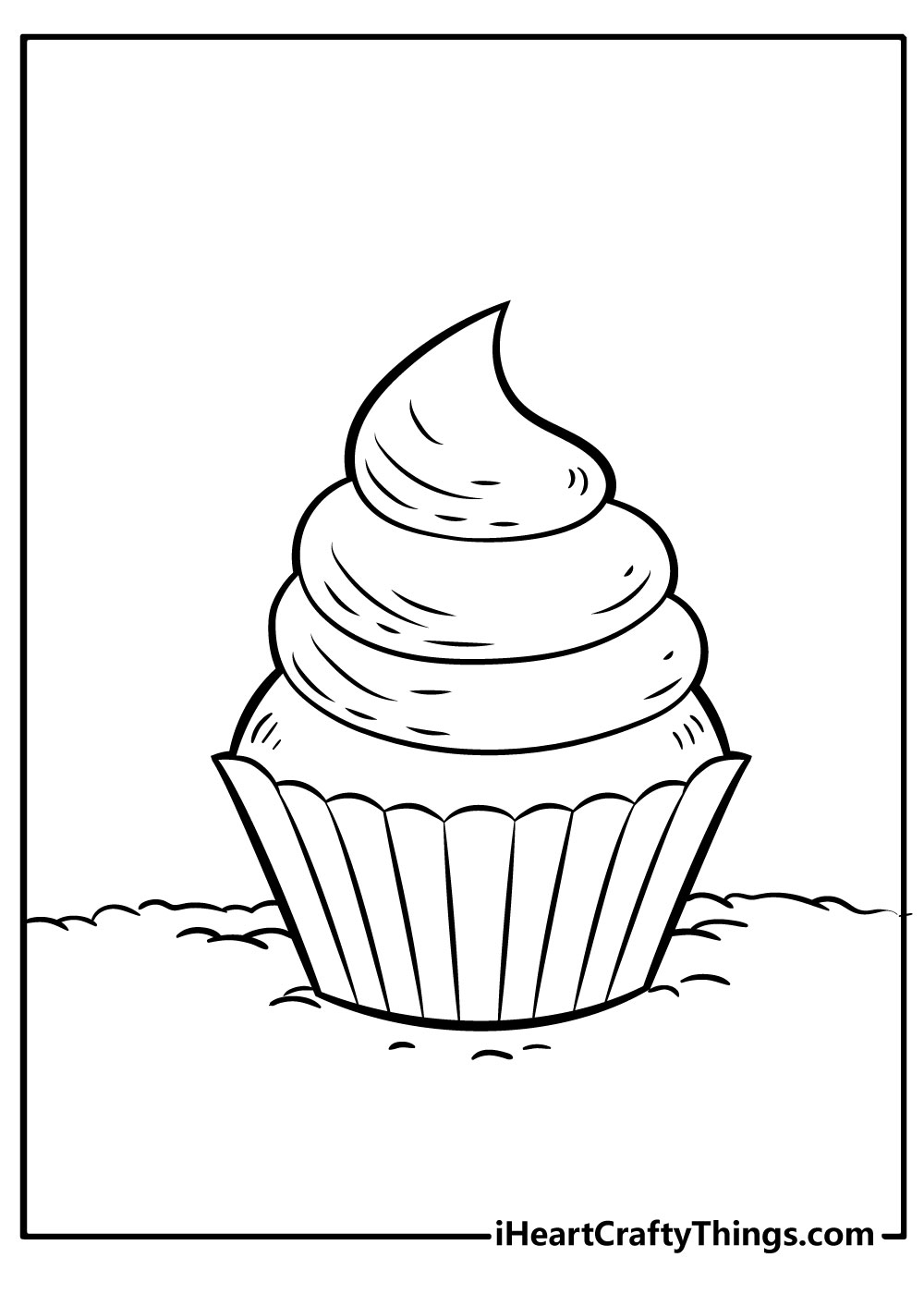 Cupcake Coloring Pages free download