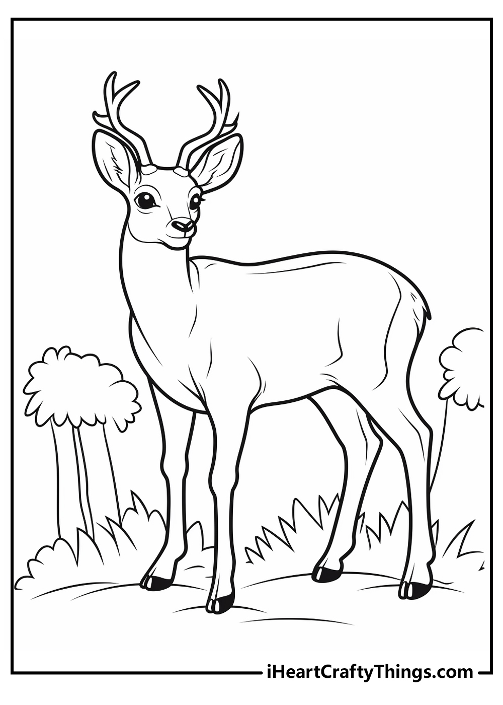 deer coloring pages for adults