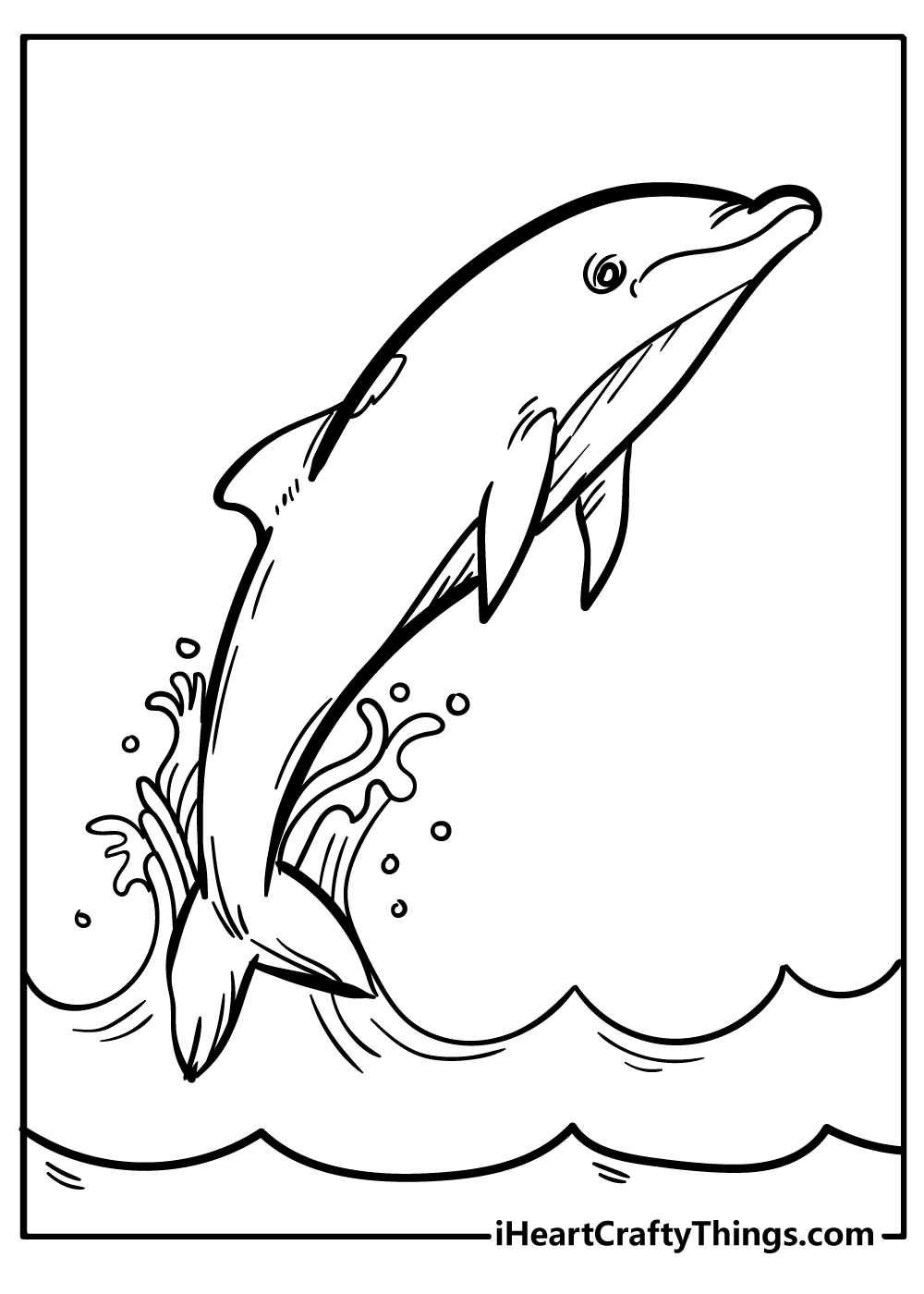 cute dolphin coloring pages