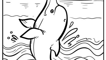 Dolphin Coloring Pages free printable