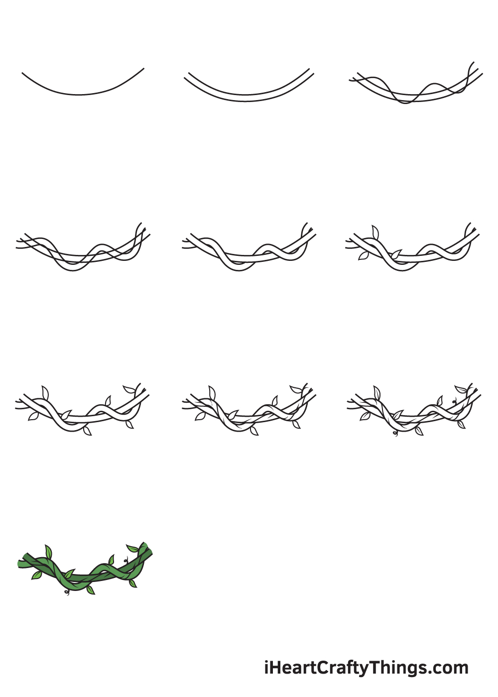 how to draw vines in 9 steps