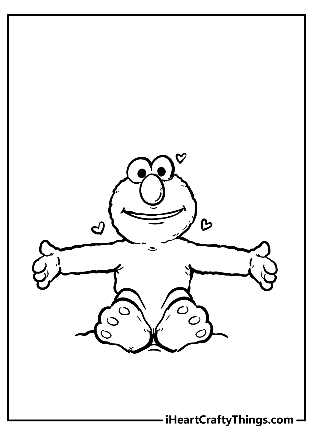 Elmo Coloring Pages for preschoolers free pdf