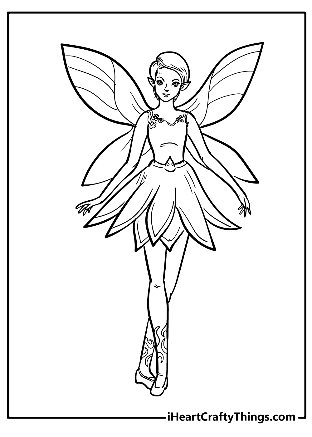 Printable Fairy Coloring Pages Updated 20