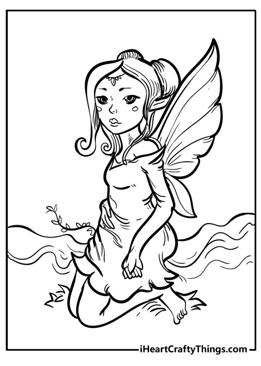 Fairy Coloring Pages (100% Free Printables)