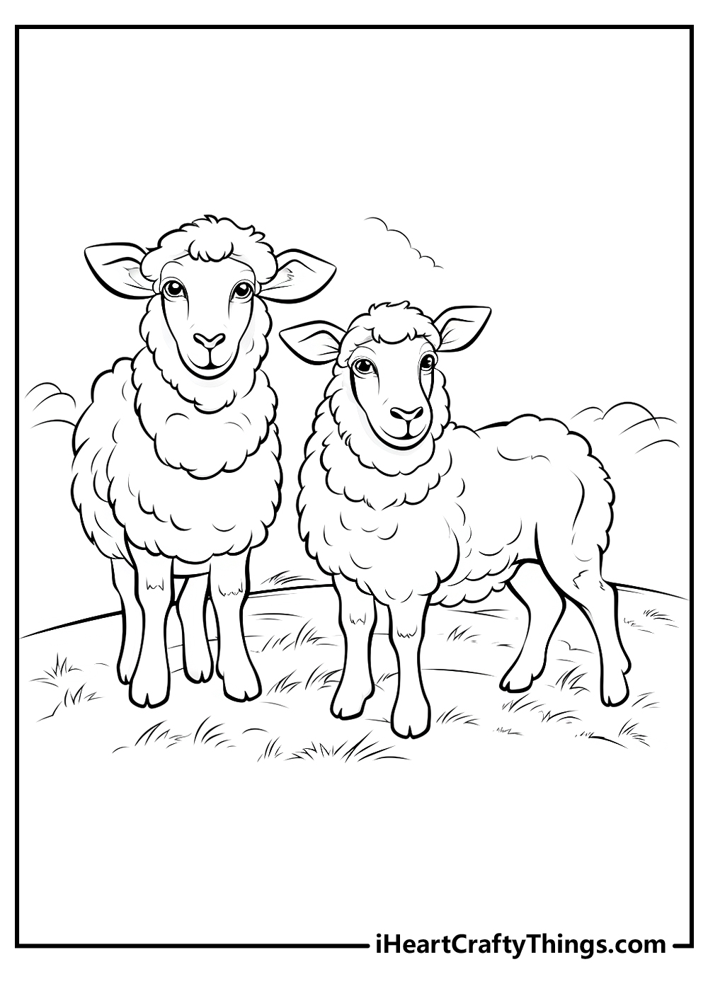 black-and-white farm coloring pages