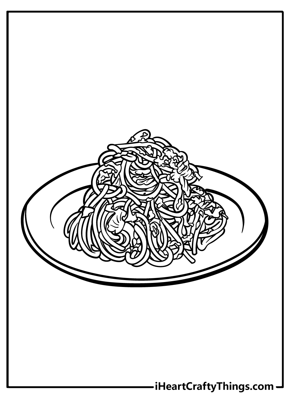 dish coloring page