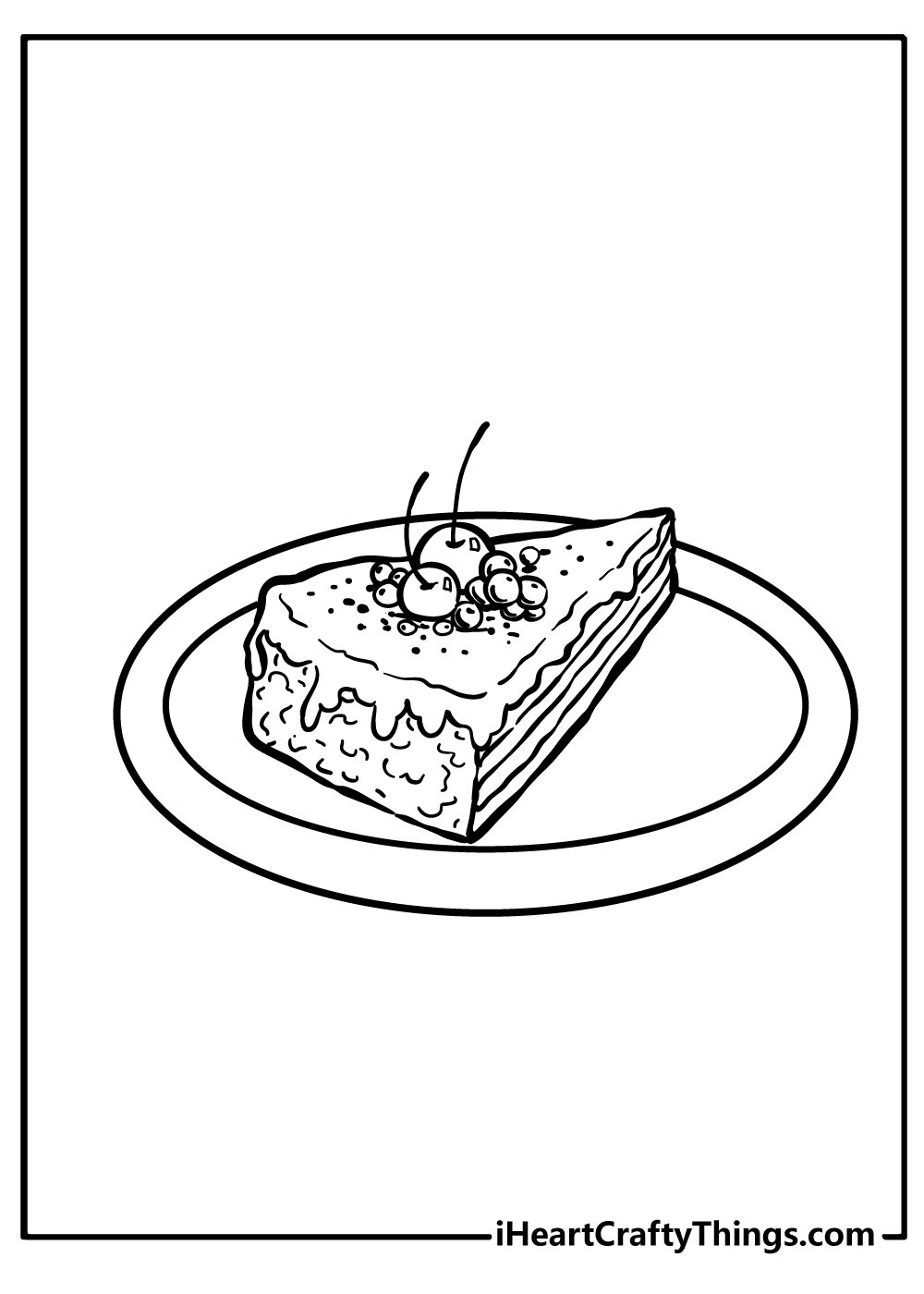 dish coloring page