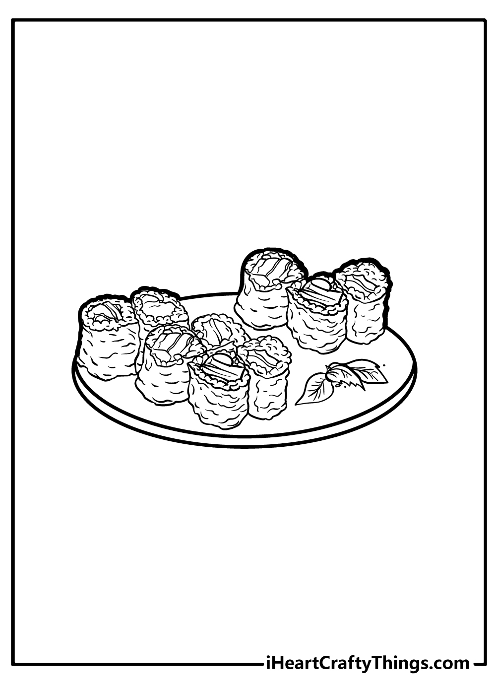 dish coloring pages