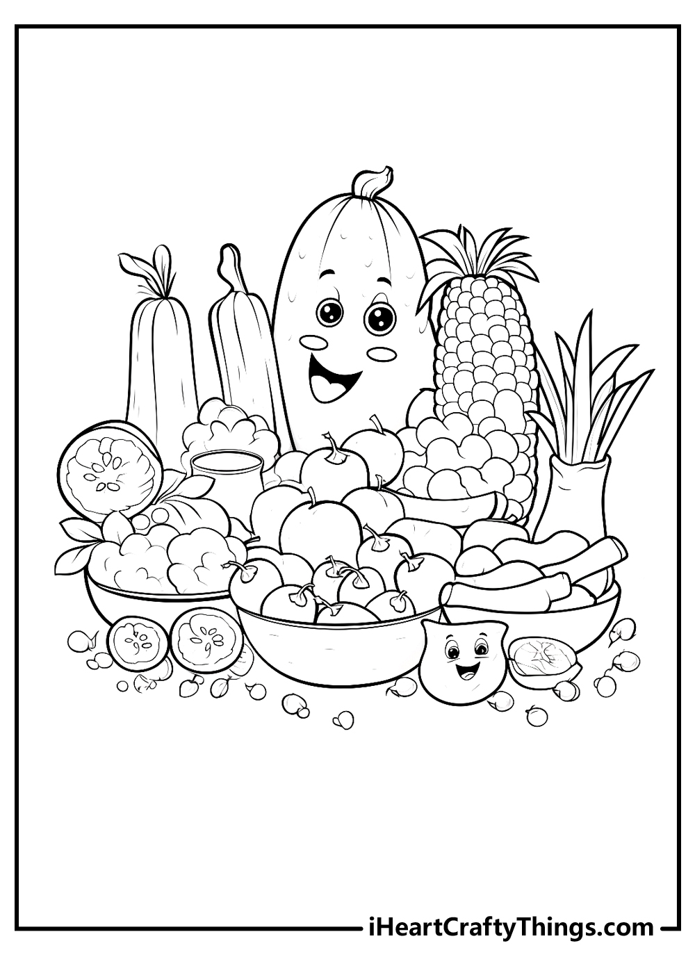 Food Coloring Pages (100% Free Printables)