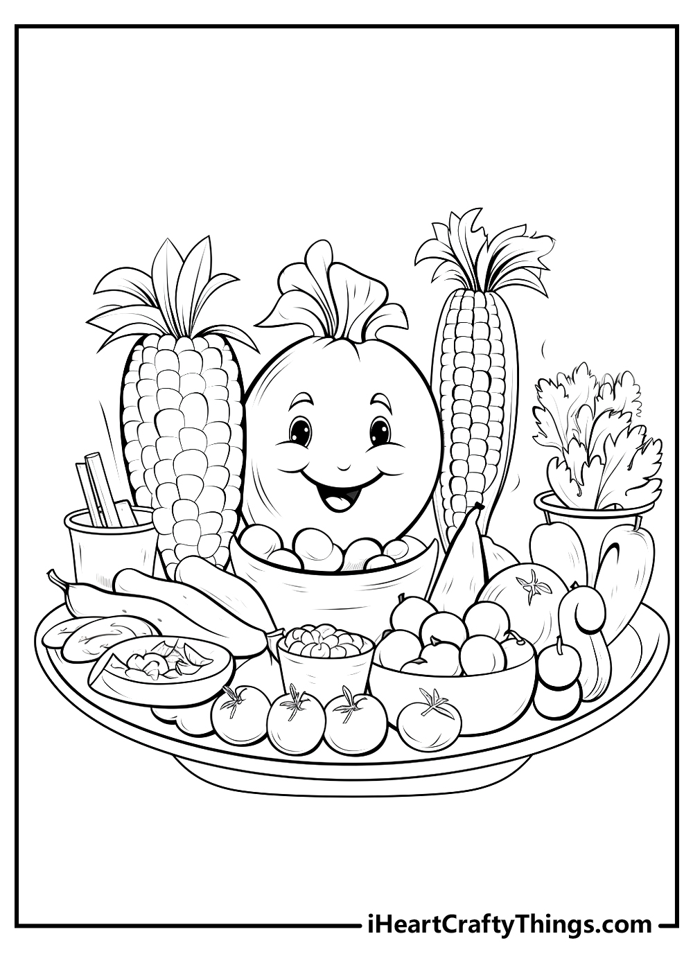 interesting food coloring pages