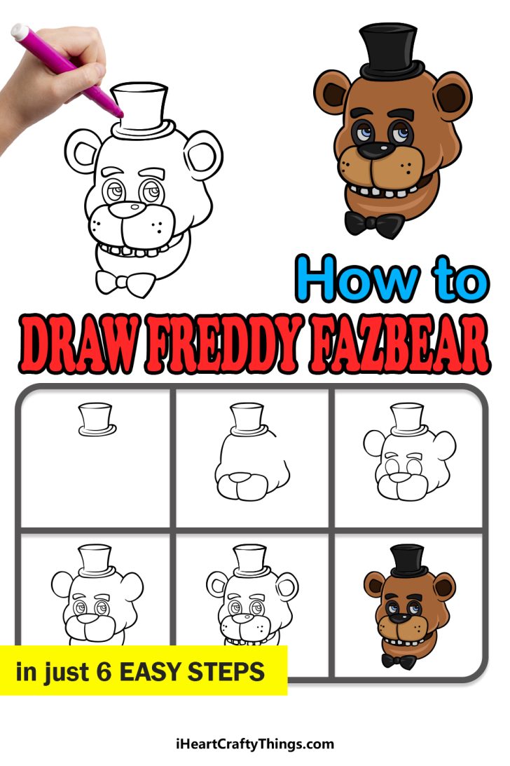 How To Draw Freddy Fazbear Step By Step