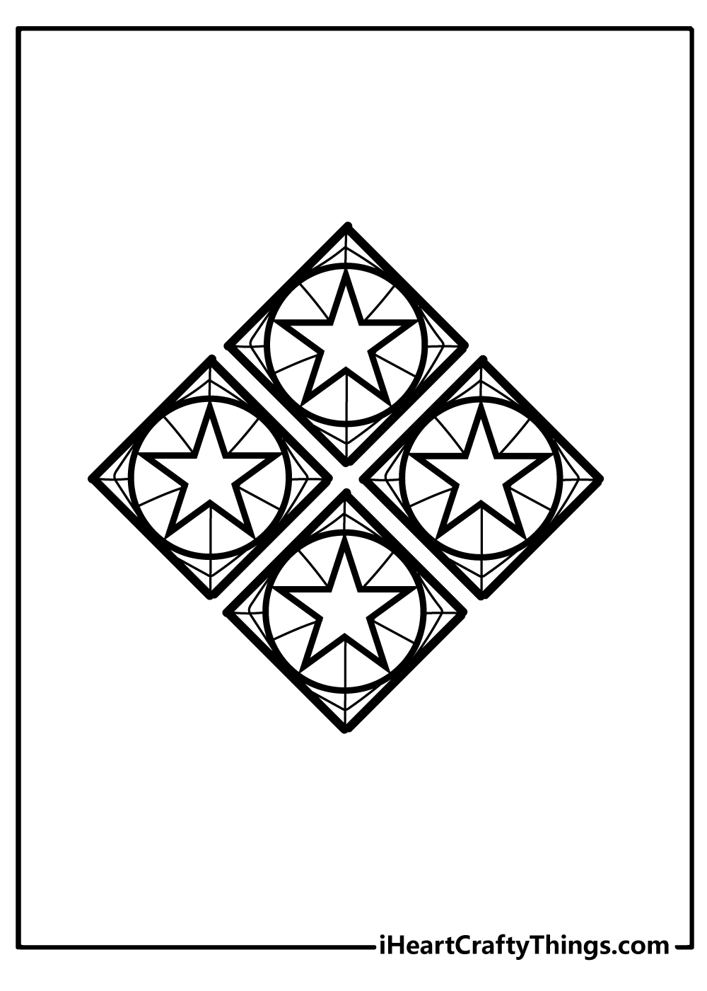Geometric Coloring Pages for preschoolers free printable
